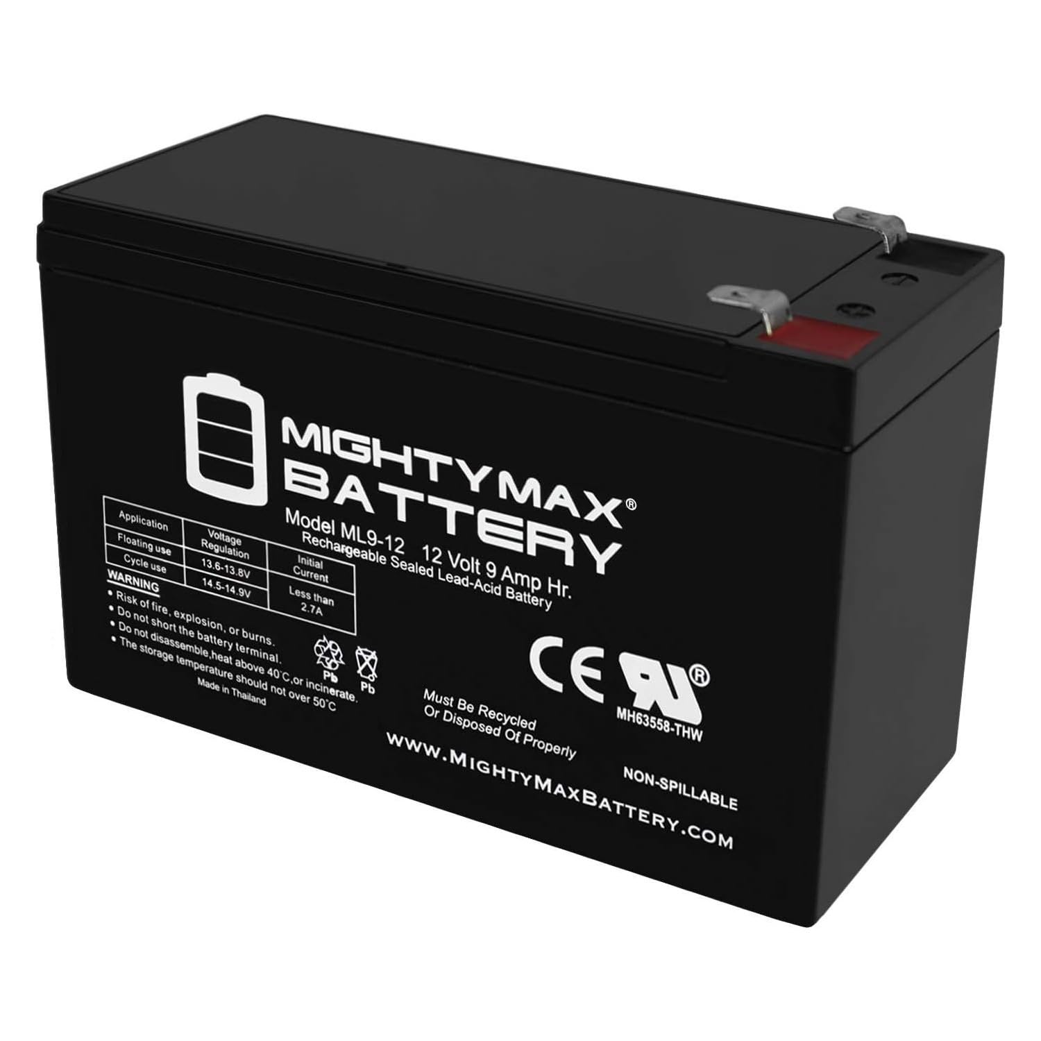 Mighty Max Battery 12V 9Ah Replacement For Razor Pocket Mod Electric Scooter
