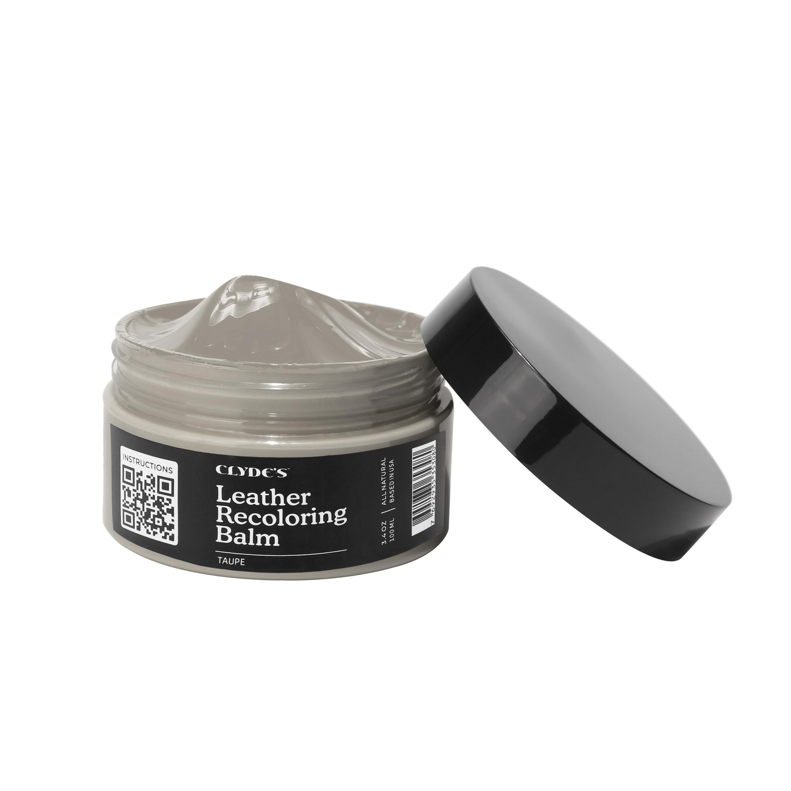 Clyde'S Recoloring Balm | Non-Toxic Material Dye & Restorer For Furniture, Car Seats, & More | 23 Colors (Taupe, 100Ml)