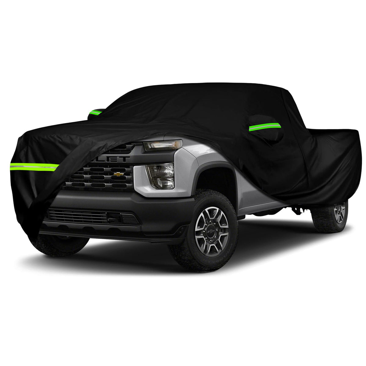 Waterproof Car Cover 236  82  81in Compatible with Chevrolet Silverado & GMC Sierra 1500/2500/3500 2014-2025, 420D All Weather C
