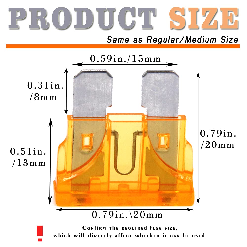 (55 Pcs) 5 Amp Standard Blade Fuse, 5 A Automotive Fuse For Car Truck