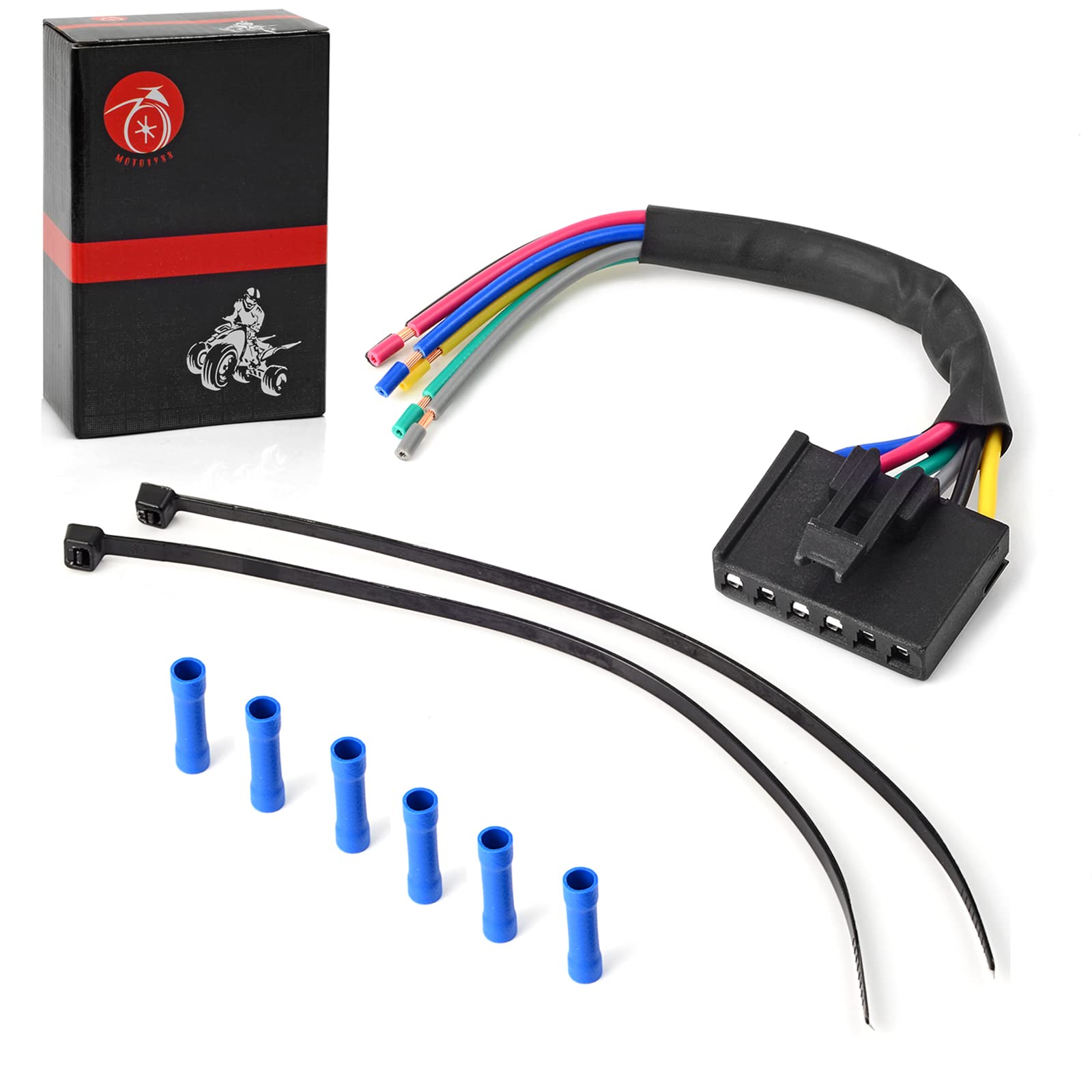 6 Pin Ignition Key Switch Repair Harness Pigtail for Polaris Sportsman Magnum Scrambler Hawkeye Trail Blazer Boss 250 300 325 33