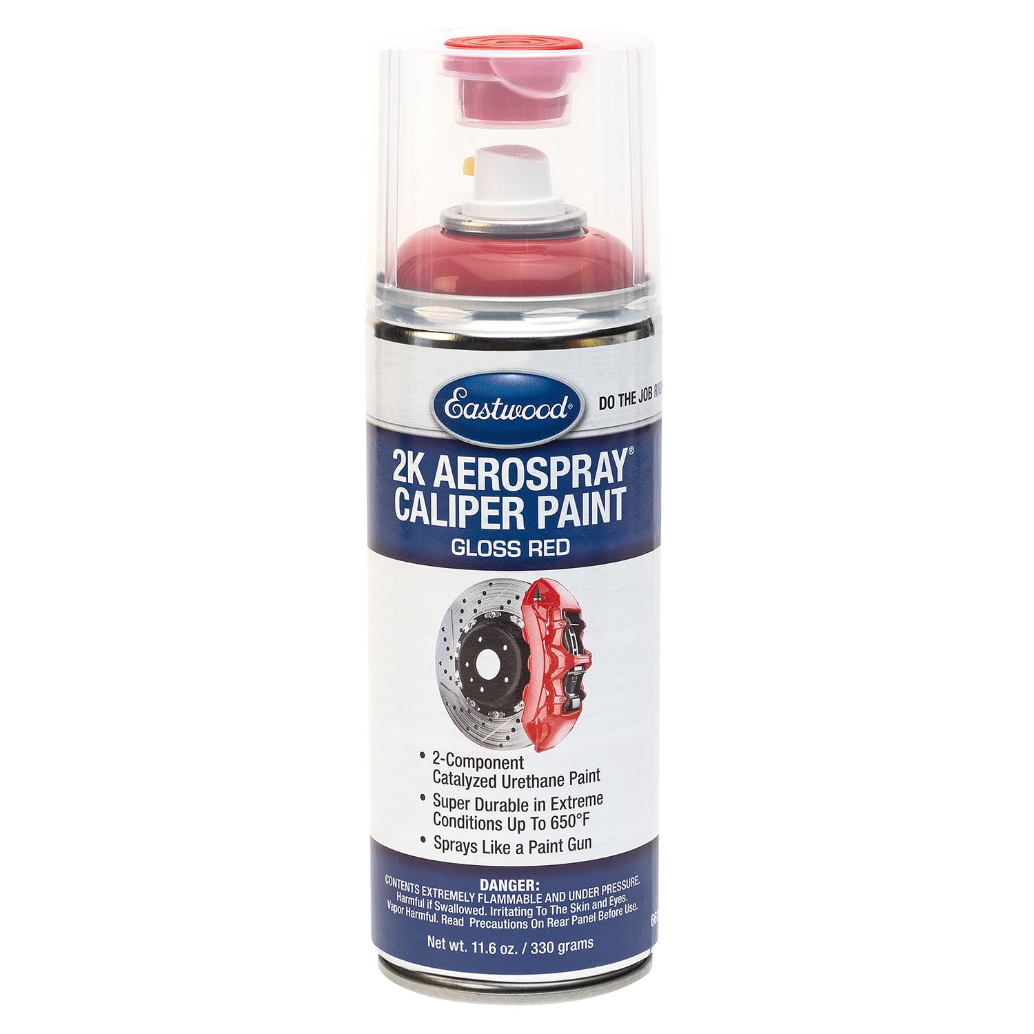Eastwood 2K Aerosol Spray | Caliper Paint Automotive Paint Aerosol Spray With Long-Lasting And Durable Finish 12 Oz Can | Gloss