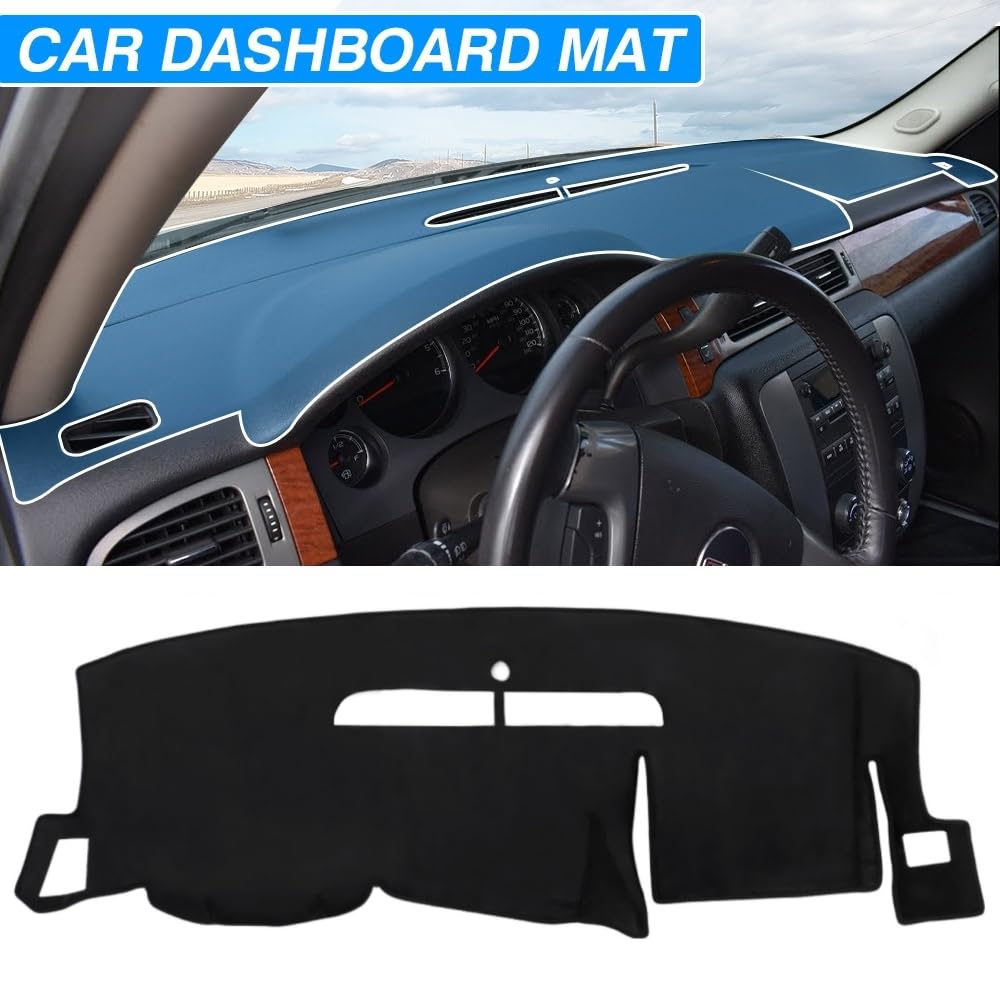 Cartist Custom Fit For Dashboard Cover 2007-2013 Chevy Chevrolet Silverado 1500 2500Hd 3500Hd Ls/Lt/Wt, 2007-2013 Gmc Sierra 150