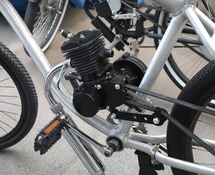 Guciddak New Model Spring Loaded Chain Tensioner Kit For 49Cc 50Cc 66Cc 80Cc 2 Stroke Engine Gas Motorized Bicycle Bike Black With Roller