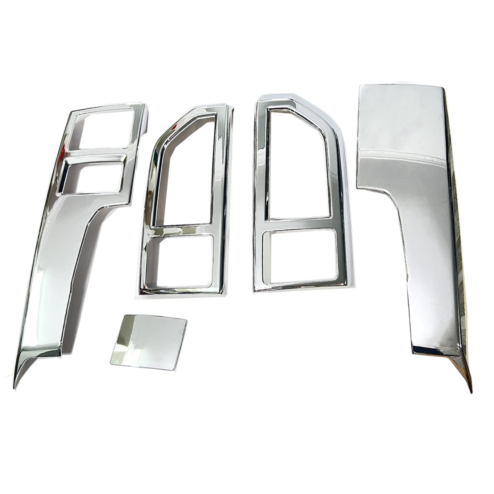 Keptrim For F150 Chrome Central Console Air Conditioner Panel Trim For 2015 2016 2017 2018 2019 2020 Ford F150, 5Pcs