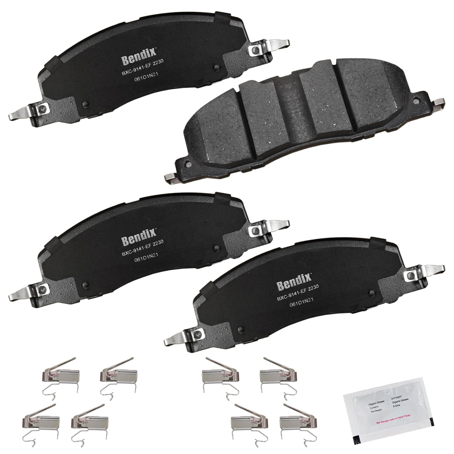 Bendix Priority1 Cfc2230 Ceramic Front Brake Pads For Ford Explorer 2024-2020, Lincoln Aviator 2023-2020