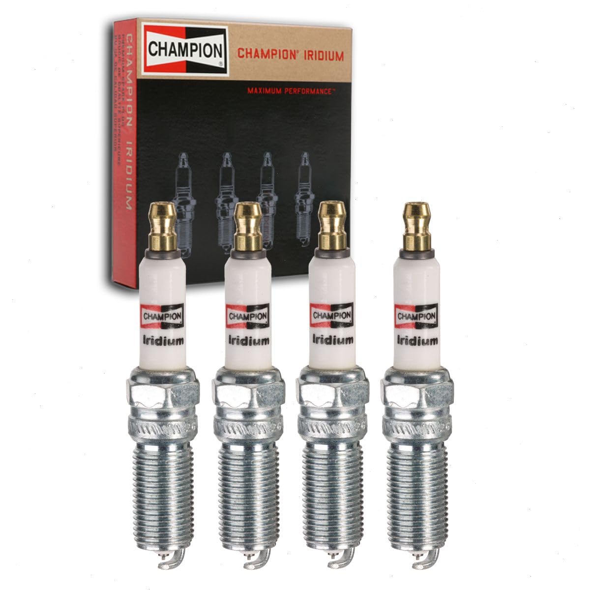 4 pc Champion Iridium Spark Plugs compatible with Ford Escape 2.0L L4 2013-2020