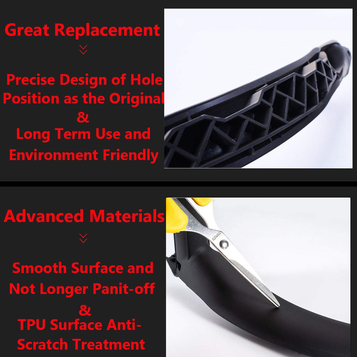 Ttcr-Ii For Bmw X5 X6 Door Handle Support Pull Strap, Interior Door Handle Inner Bracket Right Front/Right Rear Passenger Side Door Armrest Trim (Fits: Bmw X5 2007-2013 And X6 2008-2014(Black, Right)