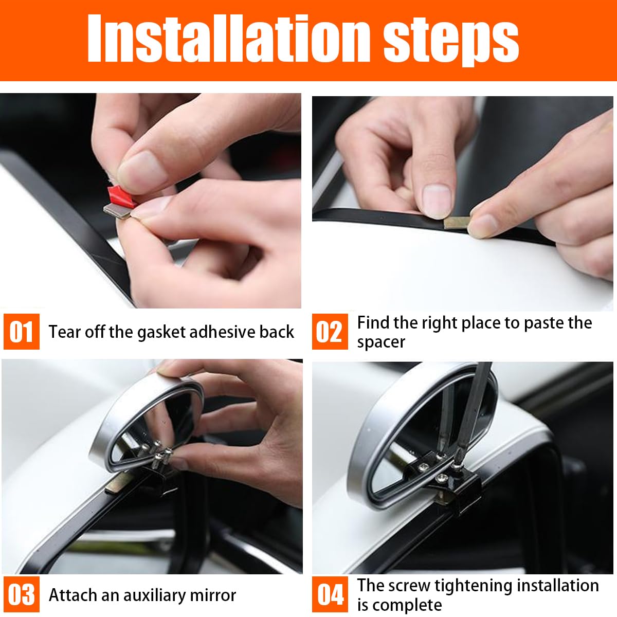 Besulen Blind Spot Mirror For Car, Hd Glass Adjustable Convex Rear View Mirror, Auto Exterior Accessories Auxiliary, Universal R