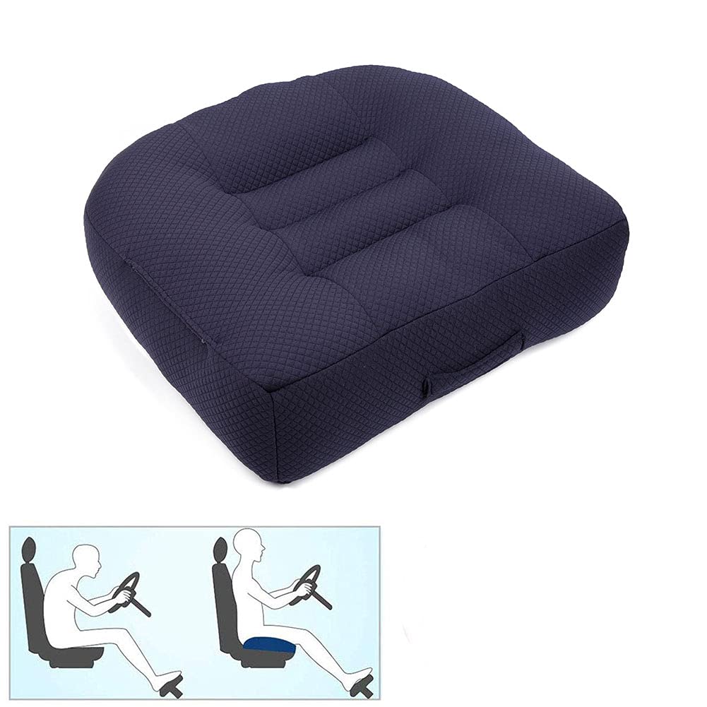 Car Booster Seat Cushion Heightening Height Boost Mat, Breathable Mesh Portable Car Seat Pad Angle Lift Seat For Car, Office,Hom