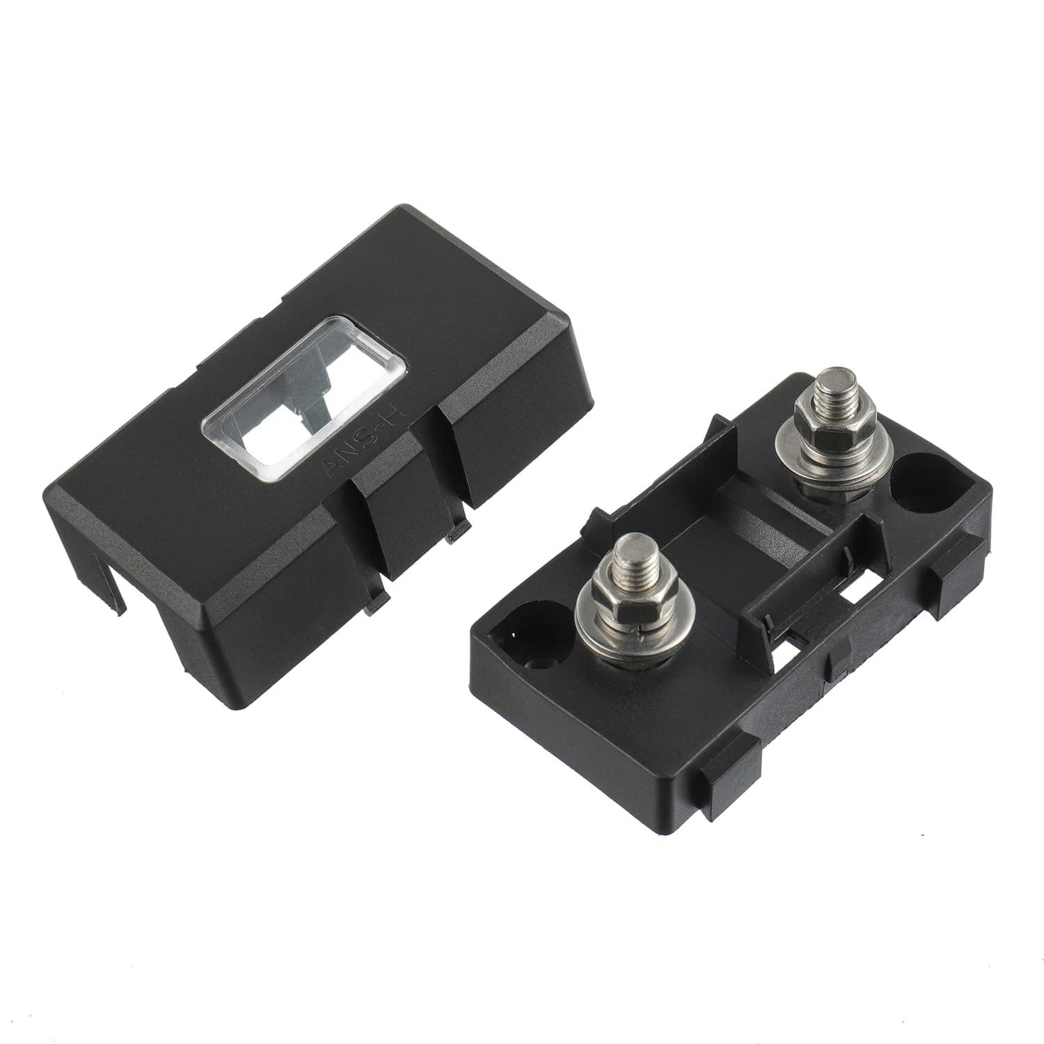 Bojack 60 Amp Ami/Midi Fuse Holders And High Current Bolt-On Midi Fuses 60A For Cars Trucks Vehicles (Pack Of 2