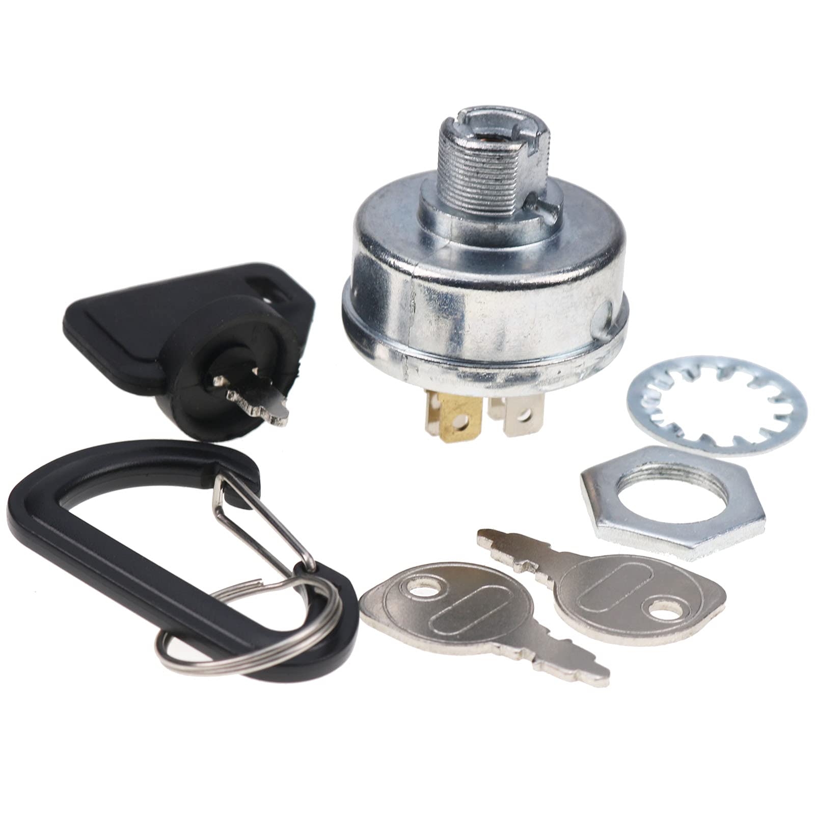 DVPARTS Ignition Key Switch Starter Switch 045898 532158913 1-543070 Compatible with Hustler Big Dog Mower Fastrak Models, Rapto