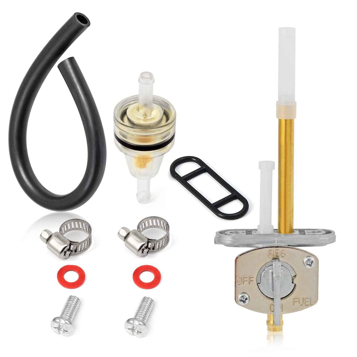 Fuel Valve Petcock Kit For Yamaha Big Bear 350 1987-1999 Kodiak 400 4Wd 1993-1999 Yz125X 2020-2022 Yz250X 2016-2022