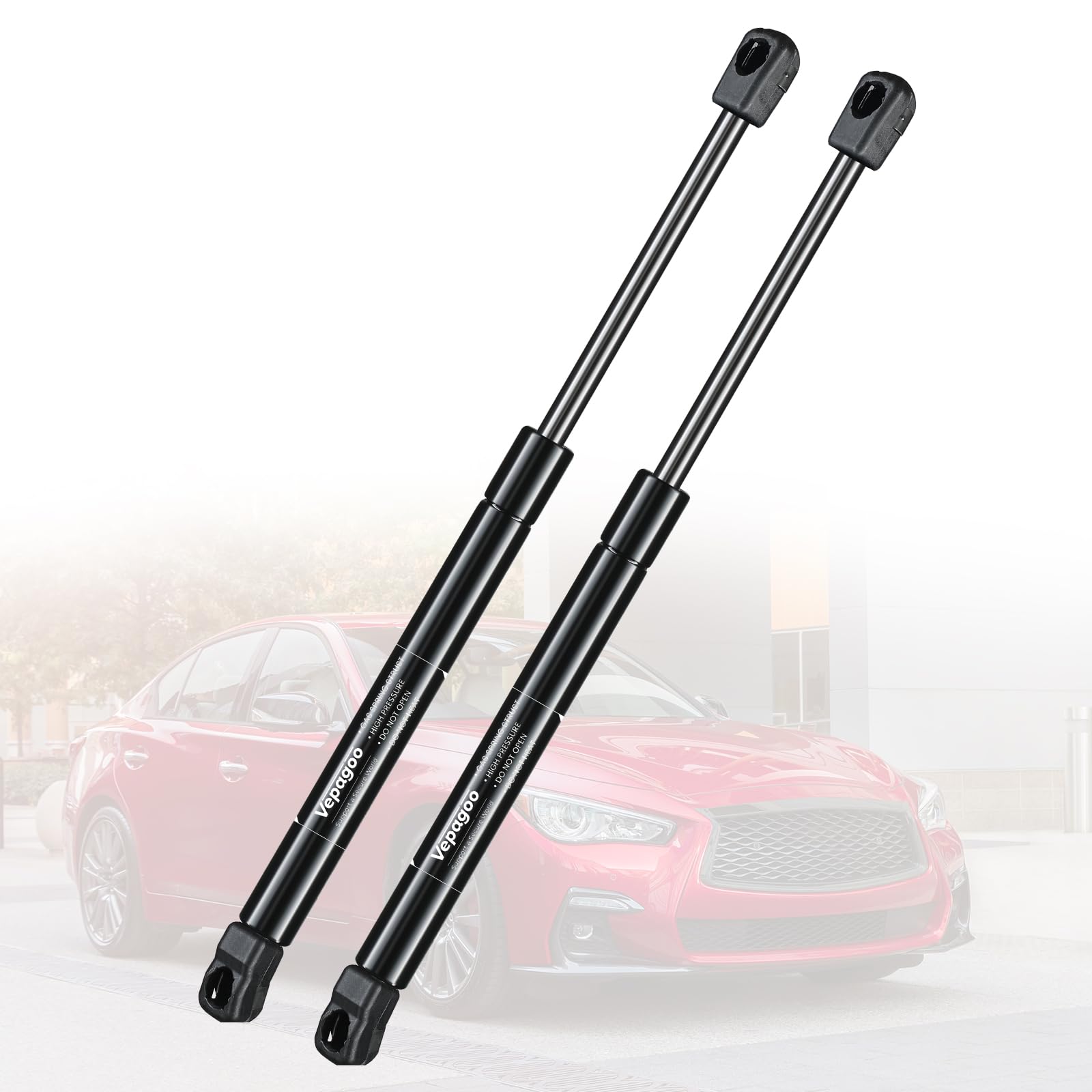 Vepagoo Pm3369 Front Hood Struts Compatible For 2014-2021 Infiniti Q50 Gas Shock Lift Supports, Sedan 4-Door Hood Rods Springs R