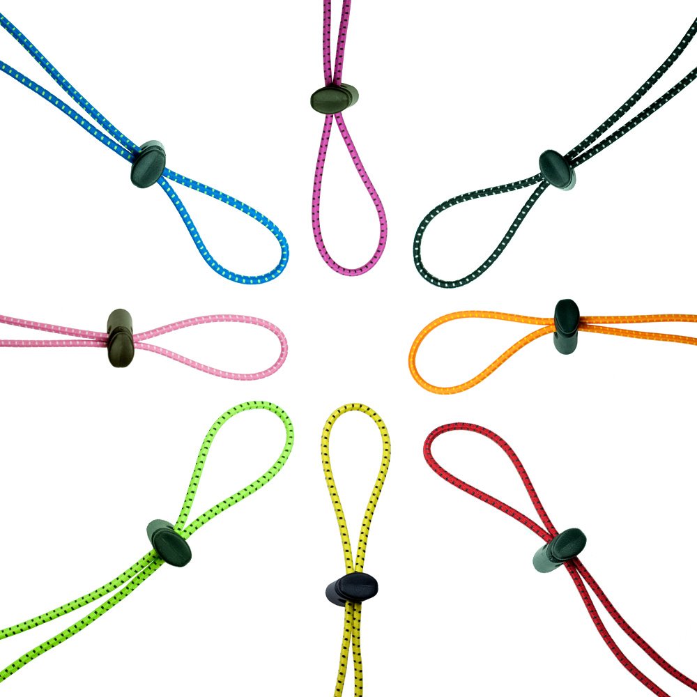 Flow Goggle Strap Kit (2-Pack) - Replacement Bungee Cord Straps For Swim Goggles - Multi Colored (White)