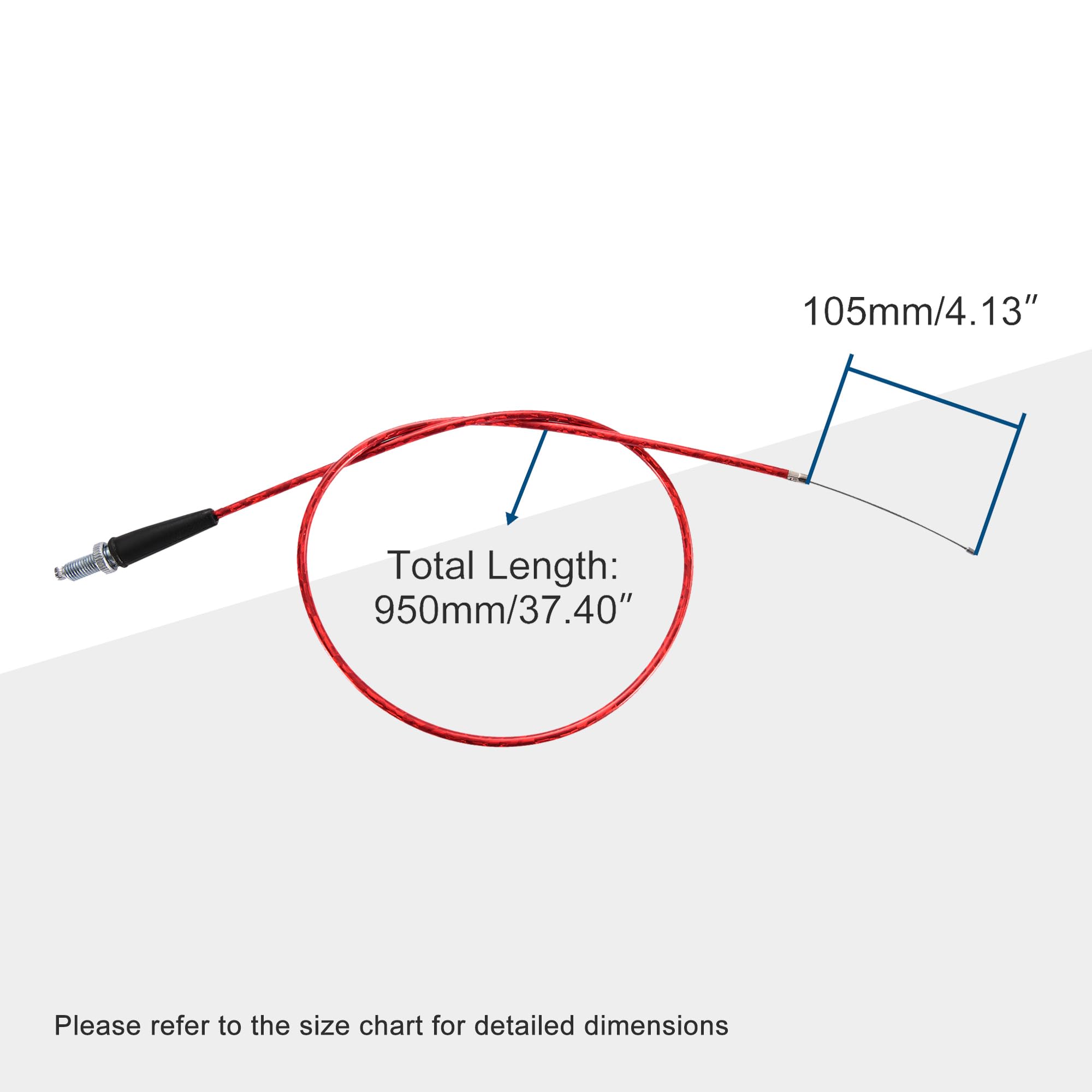 GOOFIT 37.2'' Throttle Cable with Laser Tube for 50cc 70cc 90cc 110cc 125cc TTR SSR Chinese Pit Dirt Mini Bike ATV Quad Scooter