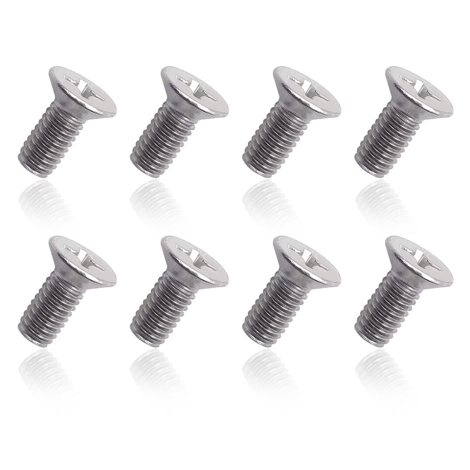 8Pcs Stainless Steel Retaining Screws For Front And Rear, Stainless Steel Brake Disc Rotor Screws, 936-000-601-40-H, Compatible With Acura, Honda, Kia Models And Hyundai