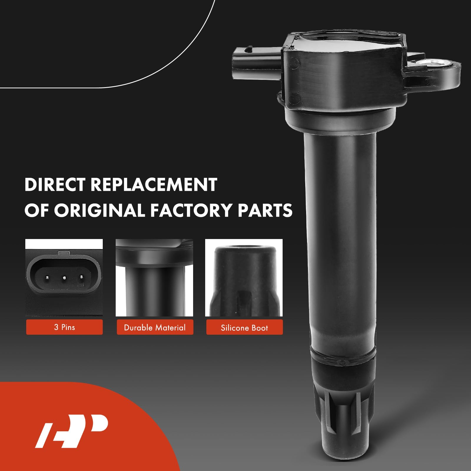 A-Premium Set Of 4 Ignition Coil Pack And Iridium Spark Plugs Compatible With Jeep Compass 2007-2017 Patriot & Dodge Journey Avenger Caliber & Chrysler 200 Sebring