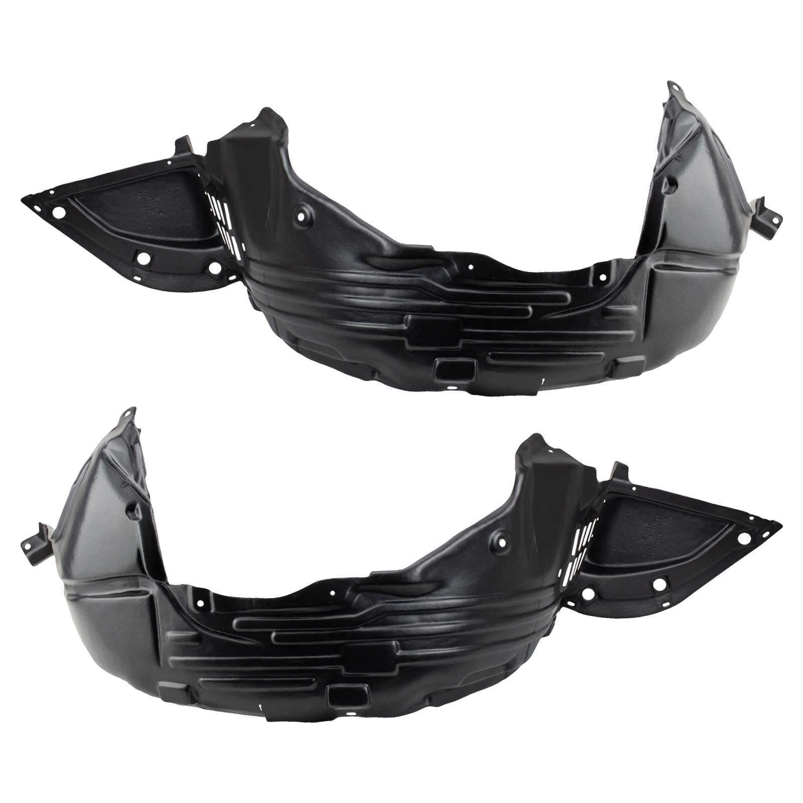 Trq Front Inner Fender Liner Set Compatible With 2009-2014 Nissan Maxima Ni1248119 Ni1249119
