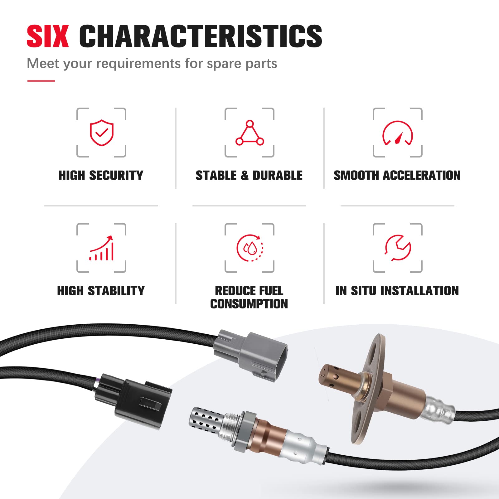 Qijiauto O2 Oxygen Sensor Upstream And Downstream 24560 250-24052 Compatible With For Lexus Gs400 1998-2000 For Lexus Gs430 2001