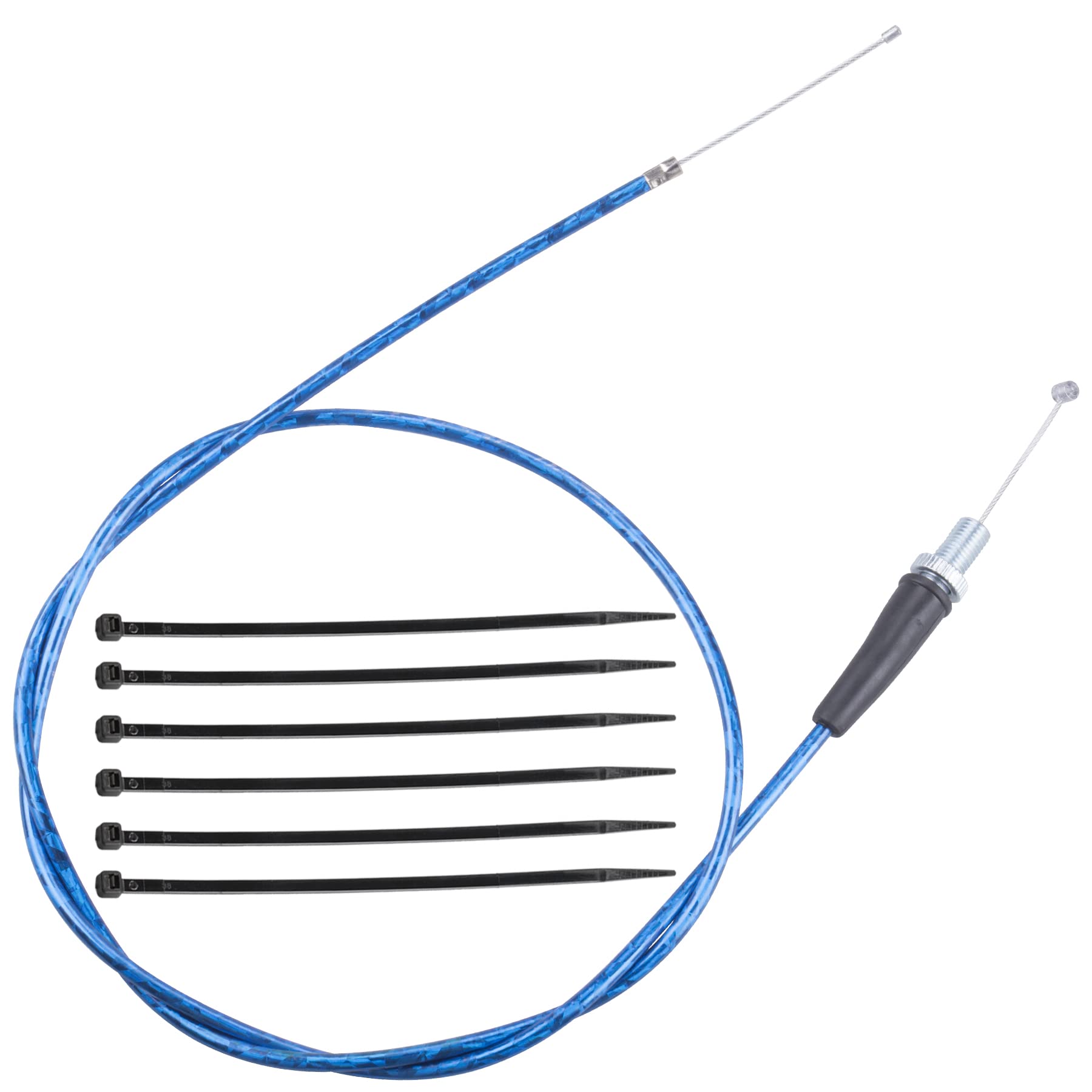 Mrelc 50 Inch Blue Throttle Cable Compatible With Ct200U Mini Baja Mb165 196Cc 5.5Hp Mb200 200Cc 6.5Hp Pit Bike Heat Warrior Mot