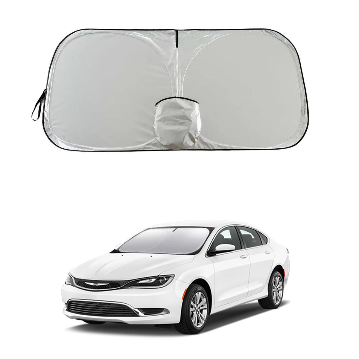 Chrysler 200 300 ?????????????????? Windshield Sun Shade, Front Windshield Shade for Sun, Folding Sunshade Windshield Visor for 