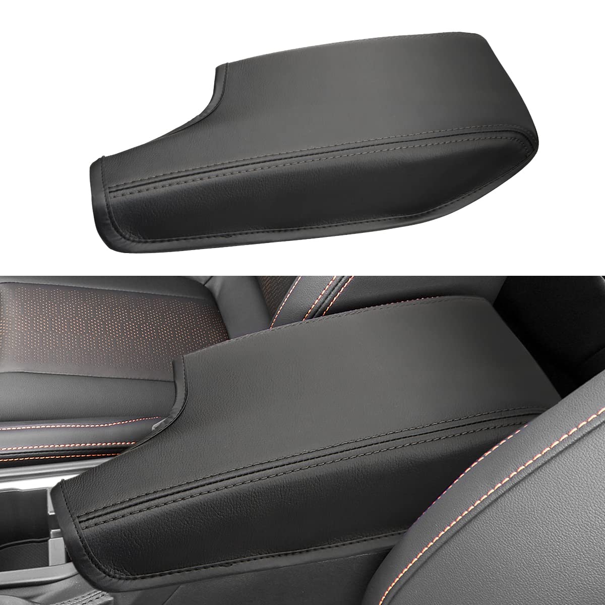 INTGET Car Center Console Armrest Cover for 2021 2022 2023 Subaru Crosstrek 2018 2019 2020/Impreza Accessories 2017-2023 Leather