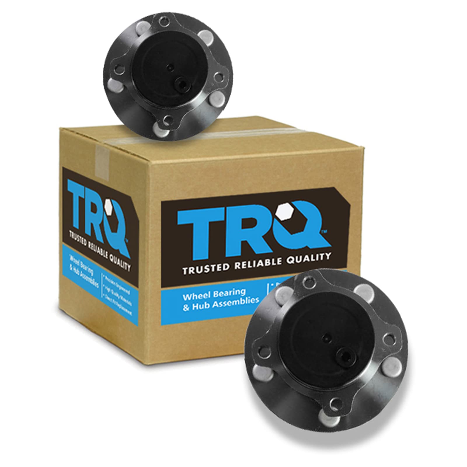 Trq Rear Wheel Hub Bearings Assembly Set Compatible With 2004-2008 Mazda 3