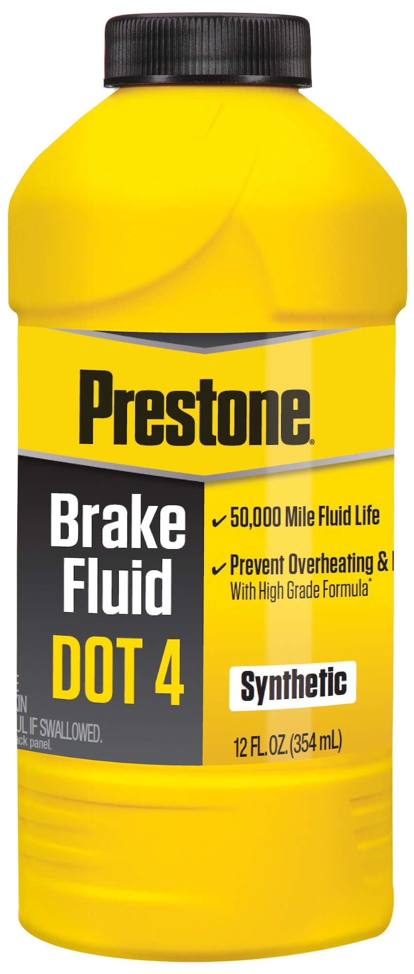Prestone AS800-6PK DOT 4 Synthetic Brake Fluid - 12 fl oz, (Pack of 6)