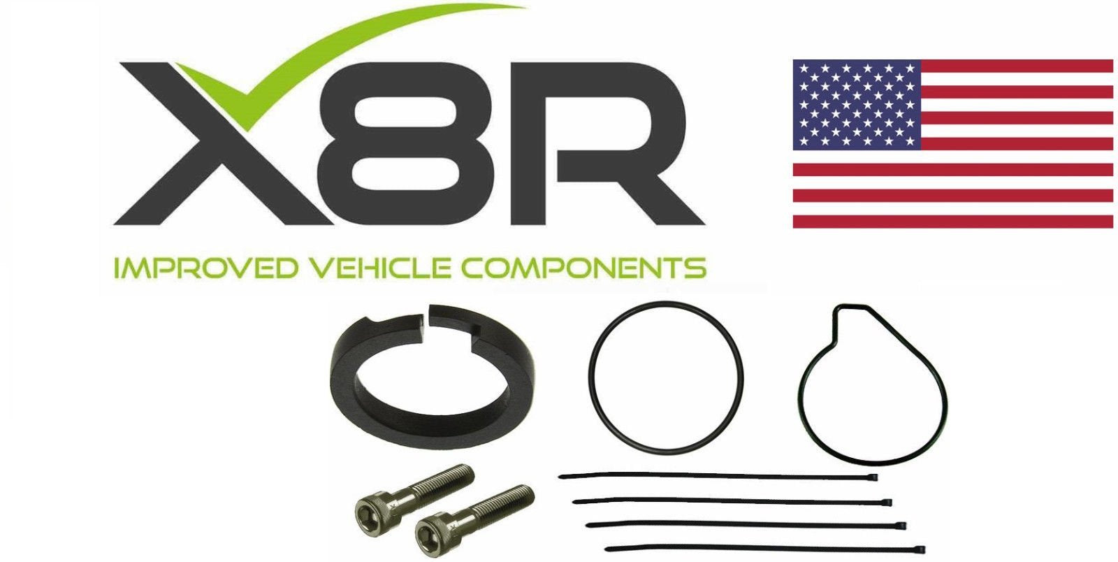 X8R Air Suspension Compressor Piston Ring Repair Rebuild Kit Compatible With Audi A8, D3, 4E Models Between 2002-2010 Production