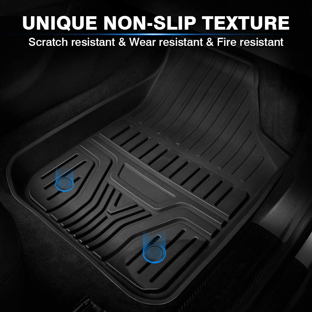 Mixsuper Custom Fit For Floor Mats Buick Envision Accessories 2016 2017 2018 2019 2020 All Weather Floor Liners Heavy Duty 2 Row