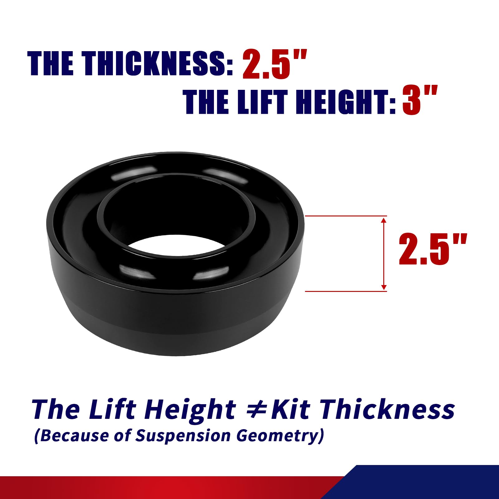 Flycle 3 Inch Front Leveling Lift Kits For Silverado 1500, 3'' Forged Front Strut Spacers Suitable For 1999-2006 And Classic 200