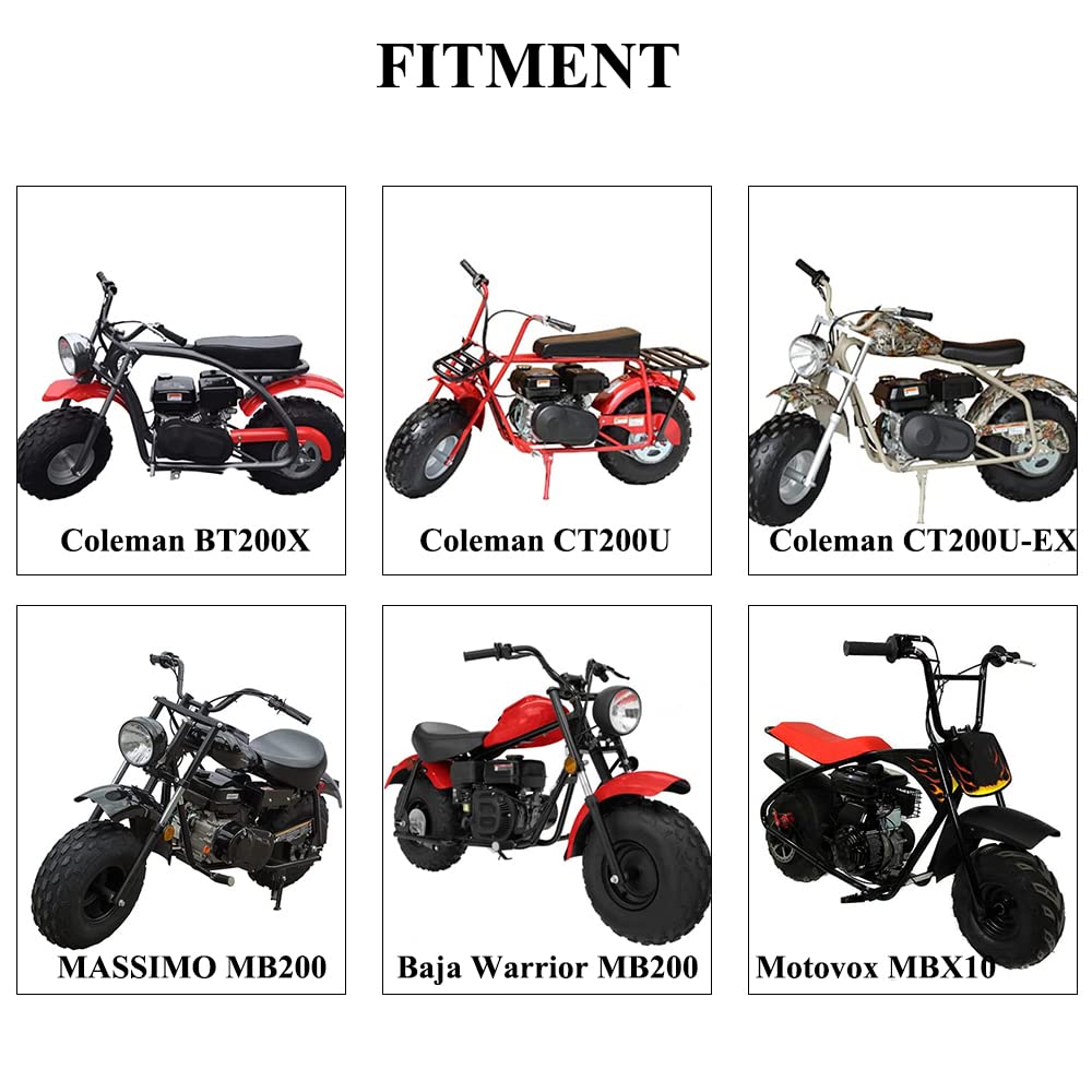 Chikia Ct200U Throttle Cable Replacement For Coleman Ct200U Ct200U-Ex Bt200X Baja Warrior Mb165 Massimo Mb200 Doodle Bug Db30 Hensim Falcon Monster Moto Motovox Mini Bike