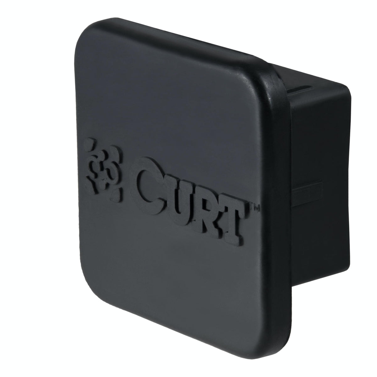 CURT 22276 Rubber Trailer Hitch Cover, Fits 2-Inch Receiver, Black