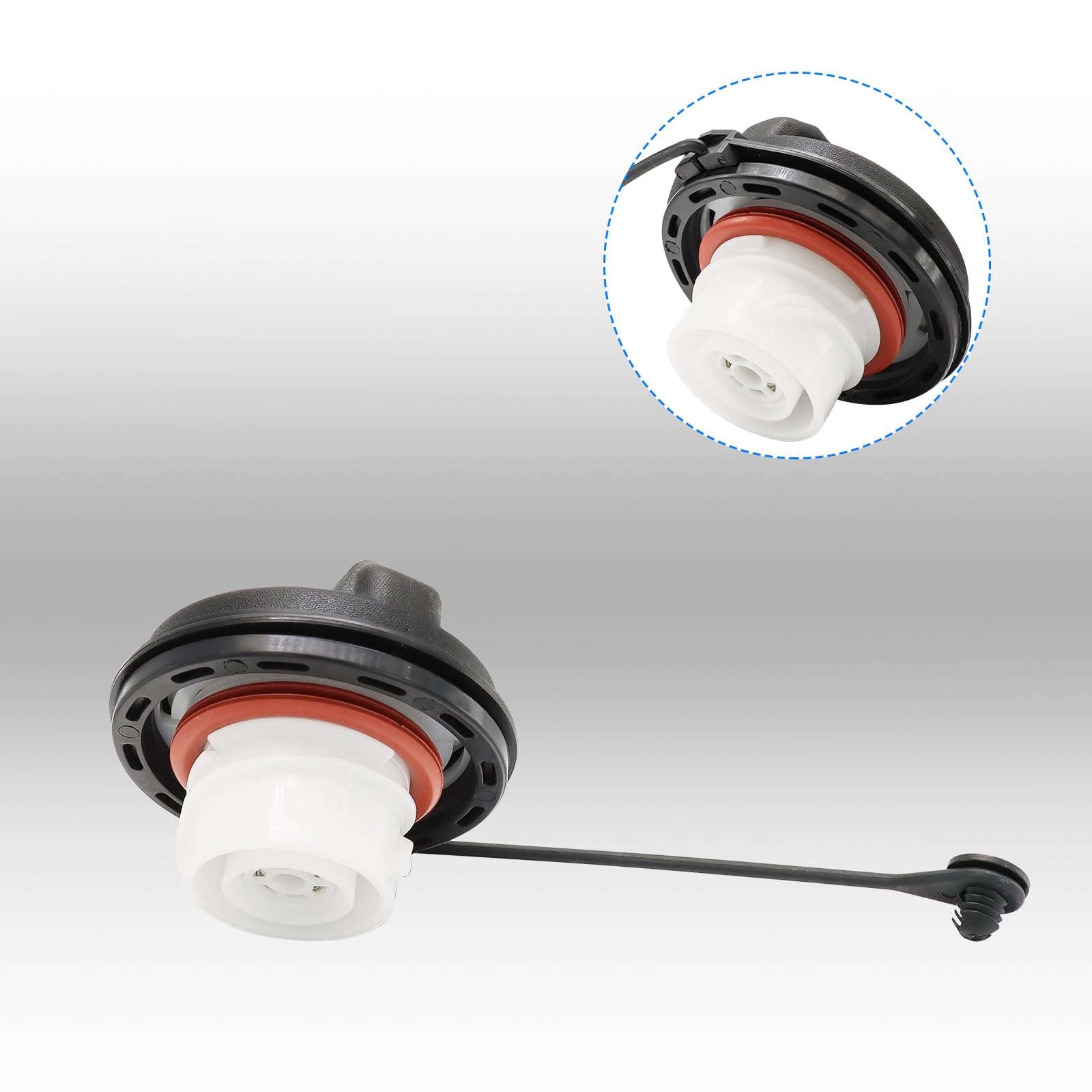 Gas Cap Fuel Cap FC1079 for 2003-2021 Ford F150 F250 F350 F450 F550 Focus Fusion Edge Ranger Taurus, 2005-2011 Lincoln Mark LT M