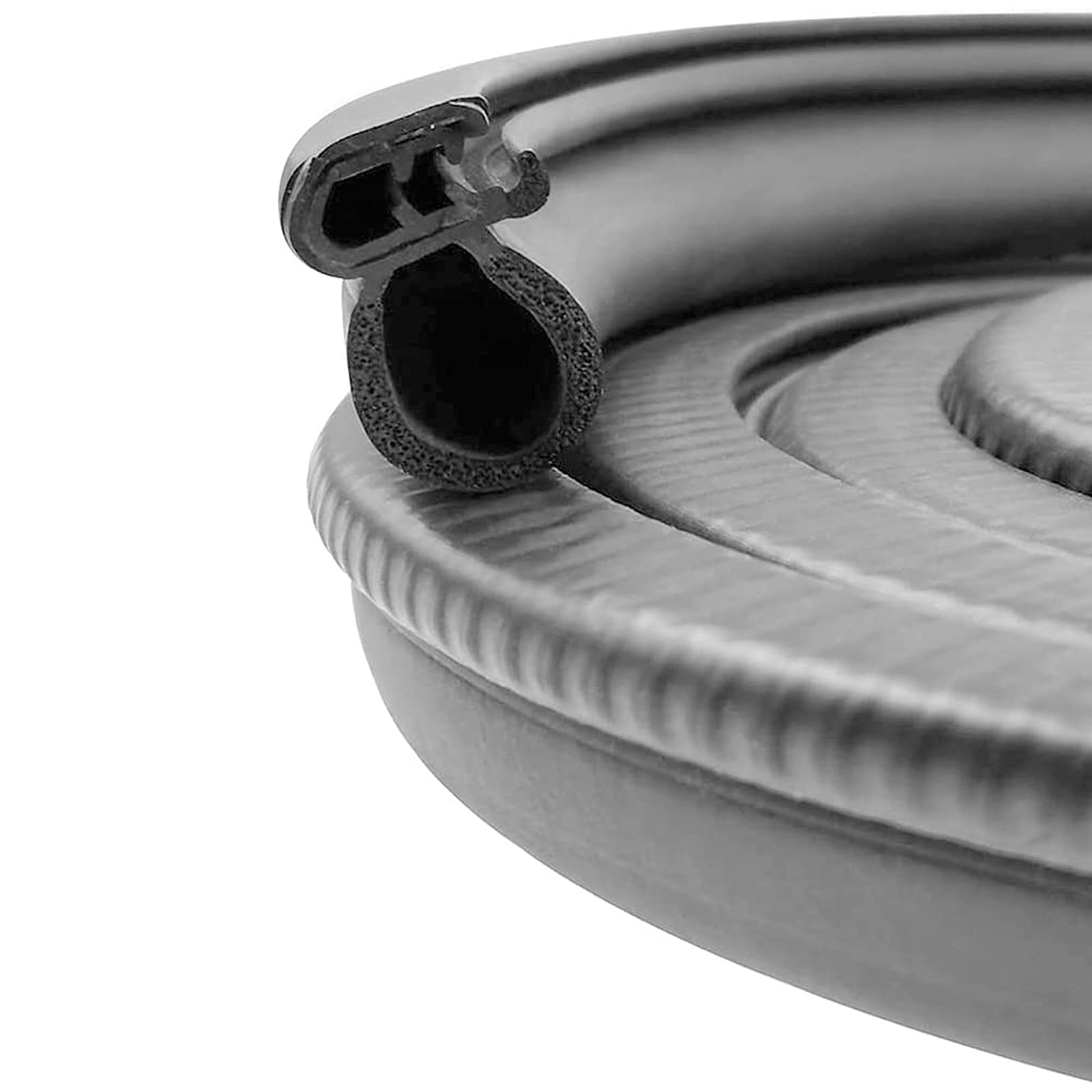 Applications, Automotive Weather Stripping 10Ft Car Door Rubber Seal Strip With Side Bulb Rubber Edge Trim For Cars Campers Truc