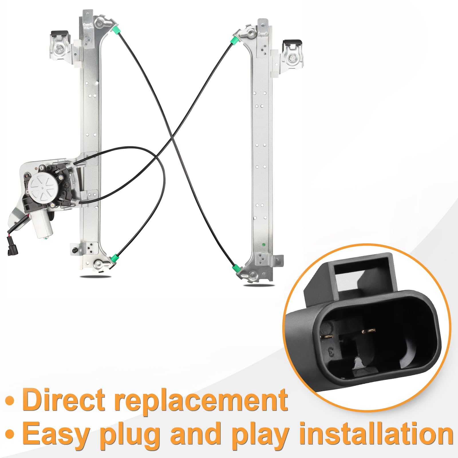 Rear Passenger Side Power Window Regulator With Motor Assembly Replacement For Chevy Silverado Suburban 1500 2500 Gmc Sierra Yuk