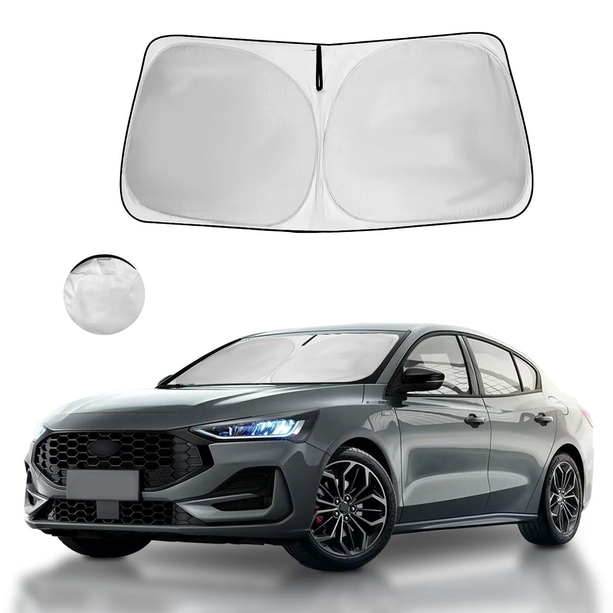 Windshield Sun Shade For Ford Focus Accessories Window Sunshade Fit 2025 2024 2023 2022 2021 2020 2019 Ford Focus Front Window S