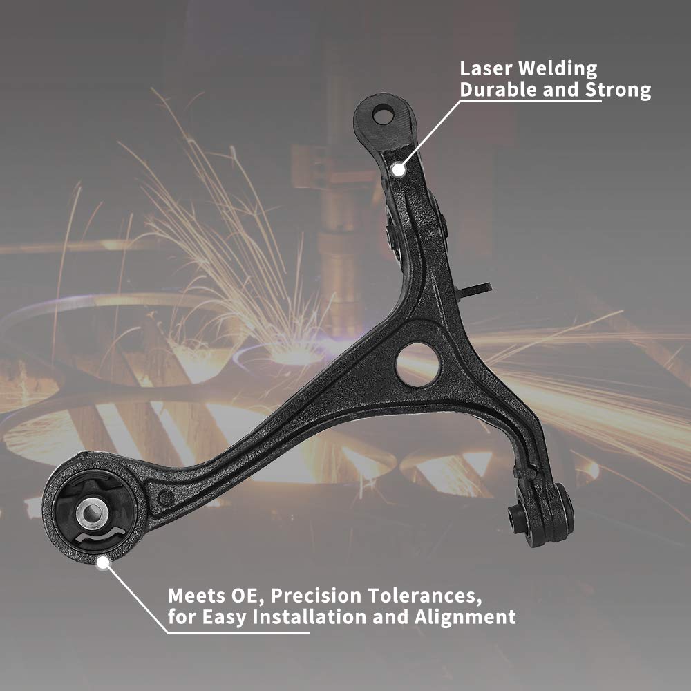 Yitamotor 4 Piece Front Lower Control Arms Kit W/Ball Joint Assembly Compatible With 2003-2007 Accord, 2004-2008 Acura Tsx Sedan