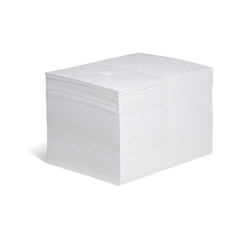 Pig Oil Mat - Oil-Only Absorbent Mat Pad - 100 Pads Per Bag - 15' X 20' Pad - Absorbs Up To 28 Ounces Per Pad - Mat403