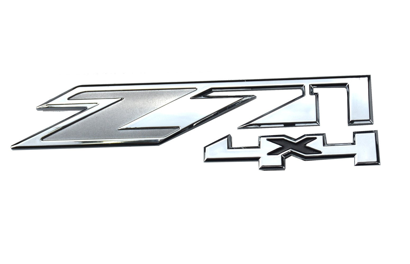 Aimoll 2Pcs Z71 4X4 Emblems For Gmc Chevy Silverado Sierra Tahoe Suburban New 1500 2500 3500 Decal (Chrome Grey)