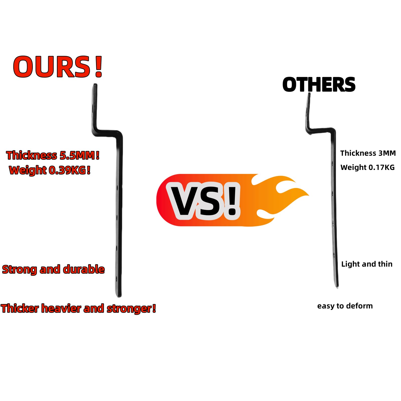 VPZMT Motorcycle Universal Saddlebag Mounting Bracket, Heavy Duty Adjustable Hard Saddle Bag Mounting Bracket Kit Fits for Harle