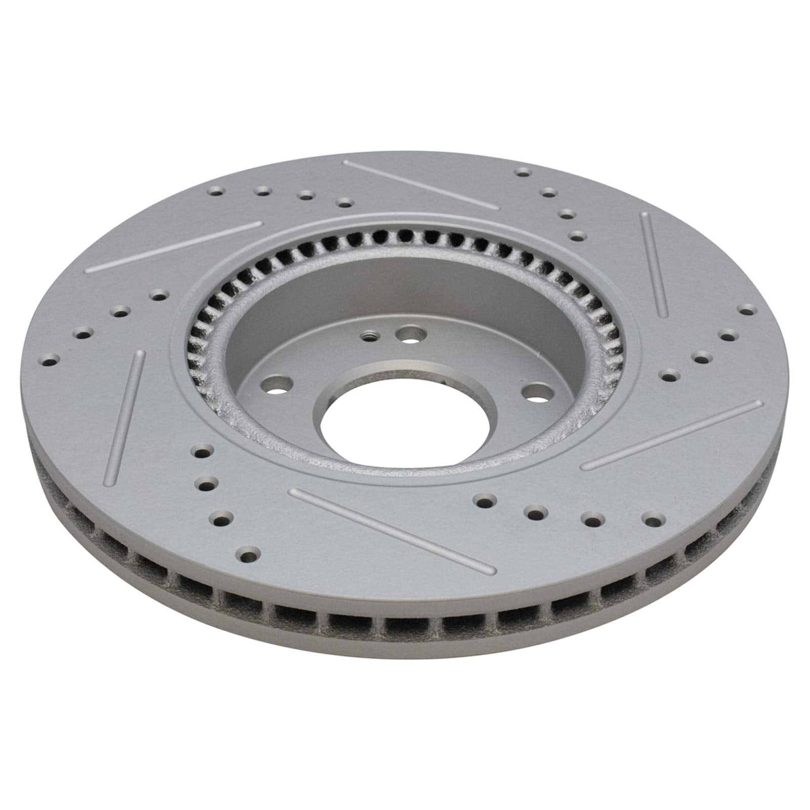 Trq Front Performance Brake Rotor Drilled Slotted Pair For 2010-2015 Forte / 2010-2015 Forte Koup / 2014-2015