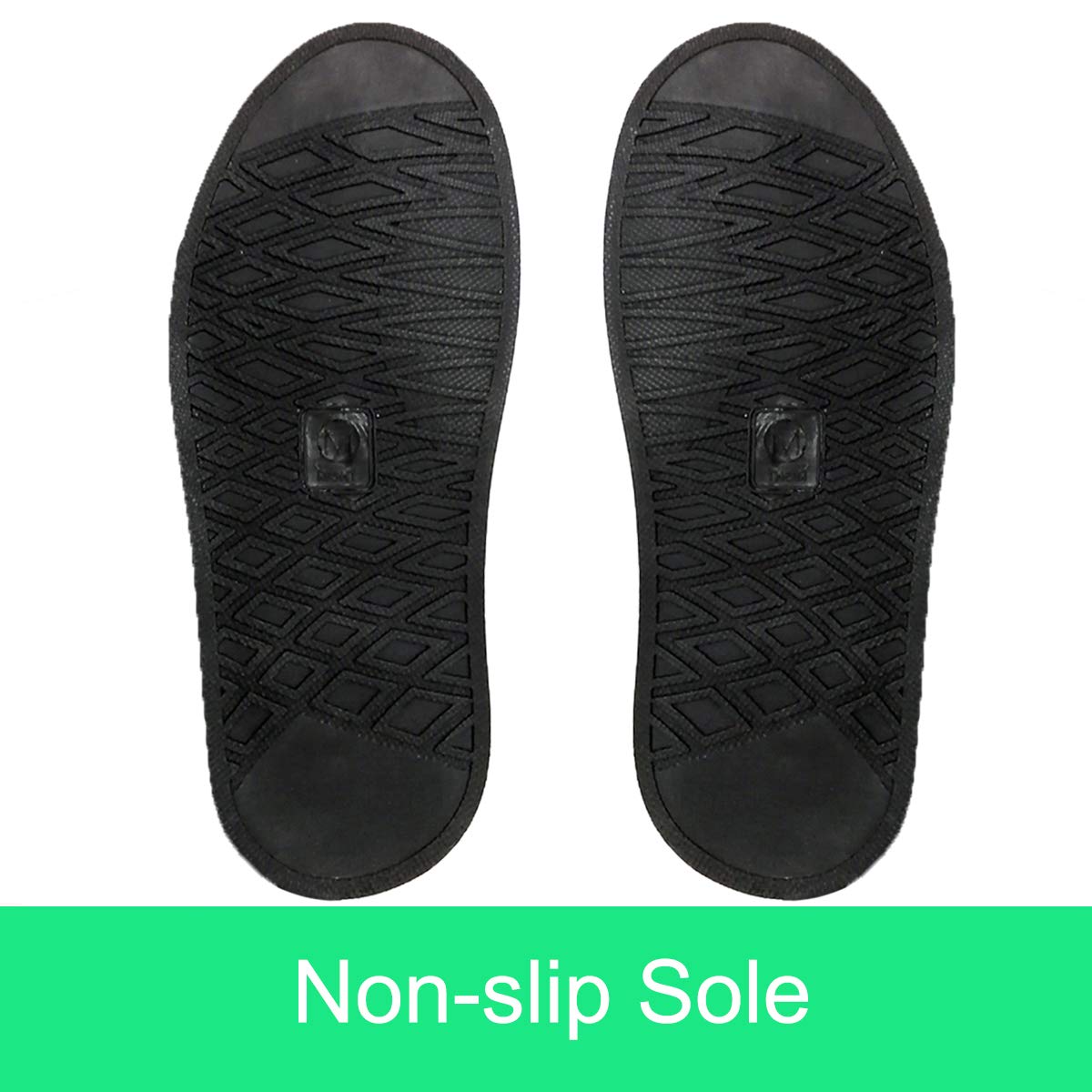 HEKEDES Waterproof Shoe Covers, Reusable Black Rain Gear, Non-Slip, Reflector, X-Large, Model AUHOO-SC