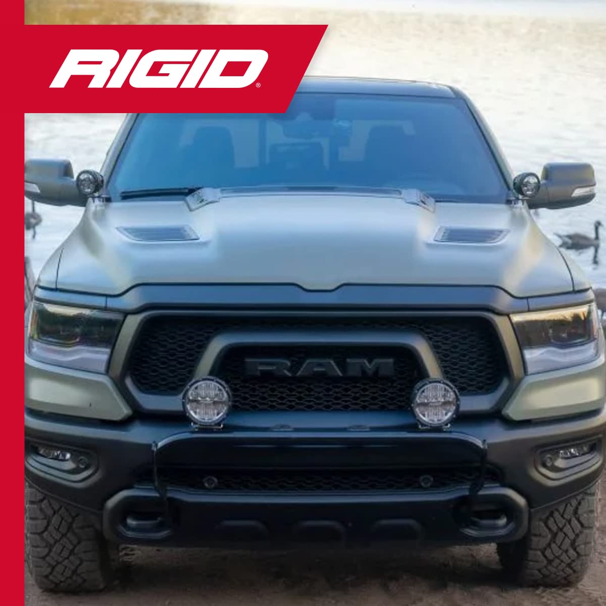 Rigid Industries - A-Pillar Led Light Mount Fits 2019+ Dodge Ram 1500. Compatible With 360-Series, D-Series, Radiance Pods, Adap