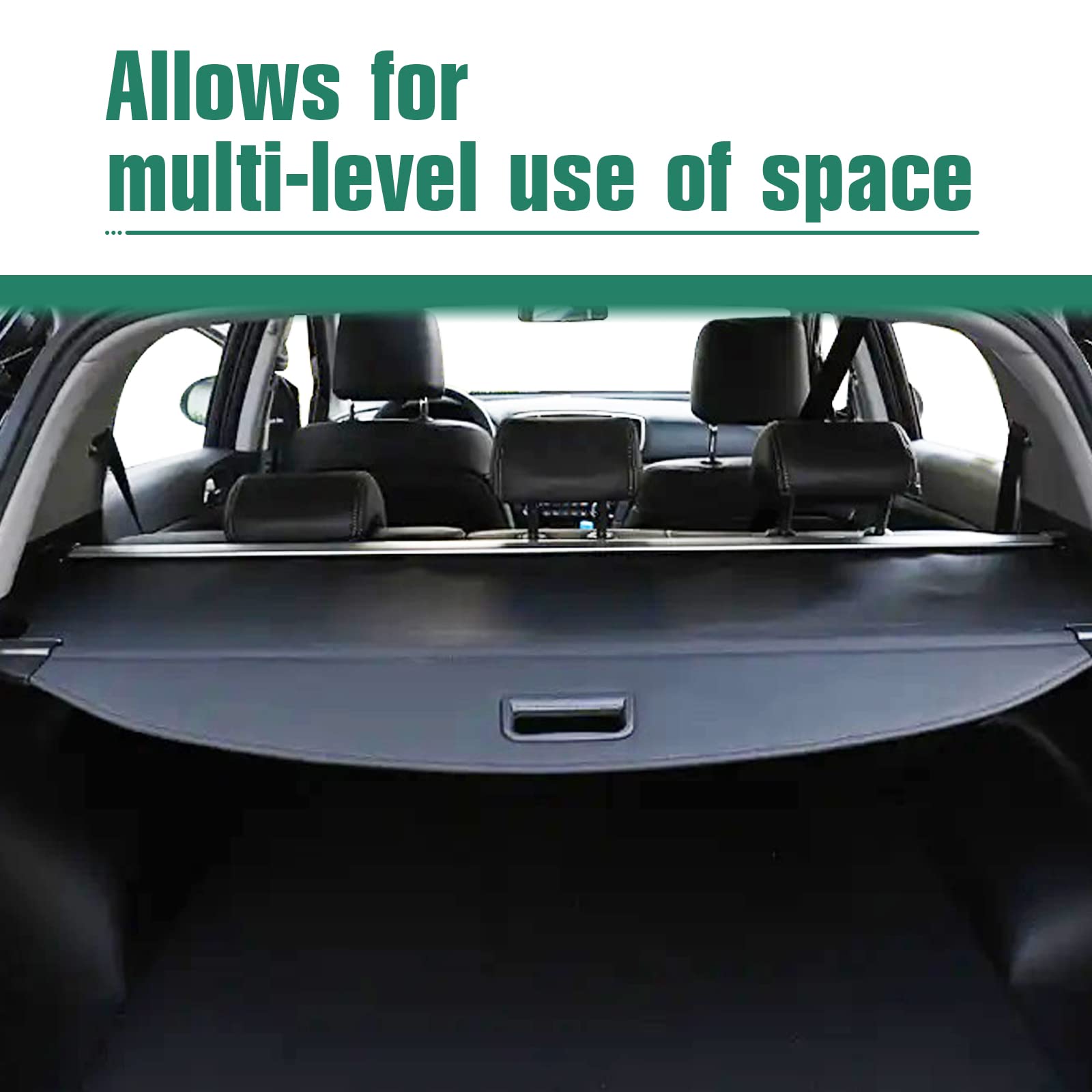 Saoknce For Cadillac Escalade Escalade Esv/Chevrolet Suburban Tahoe/Gmc Yukon Yukon Xl 2023 2022 2021 Cargo Cover Rear Storage W