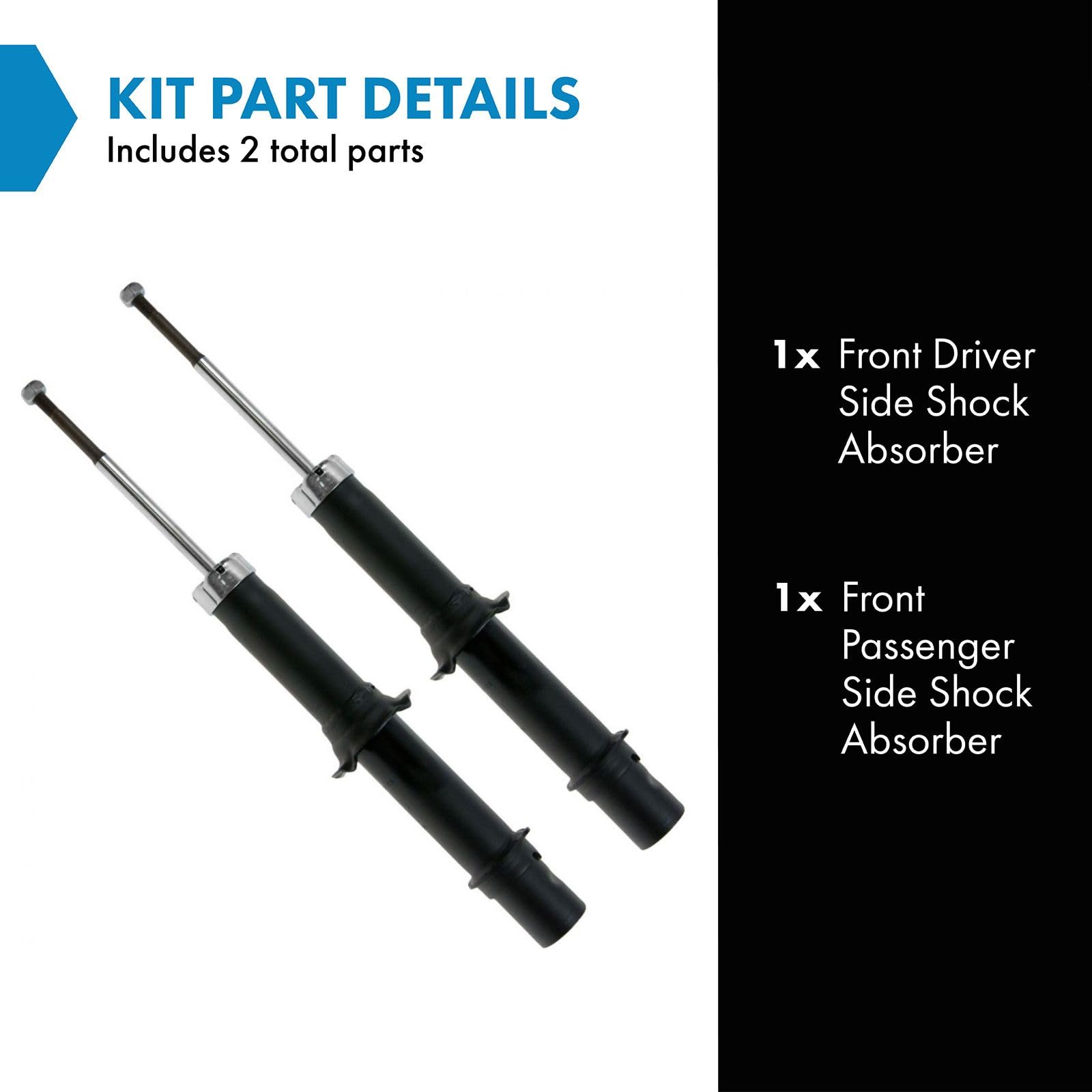 Trq Front Shock Absorber Set Compatible With 1997-2001 Honda Cr-V