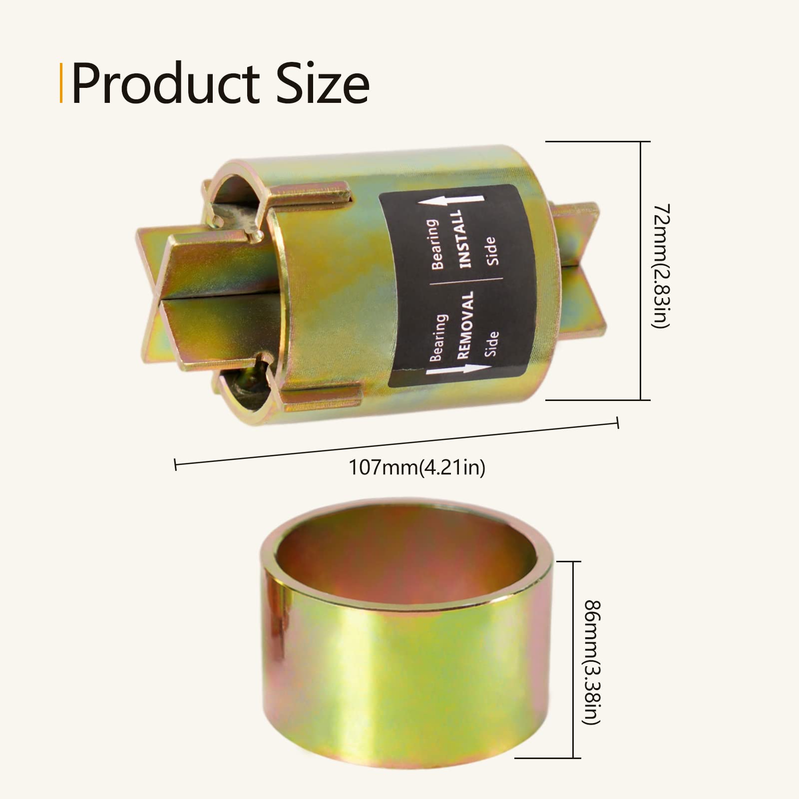 Edicapo Front/Rear Wheel Bearing Install And Removal Press Tool Kit Compatible With Polaris Sportsman Xp 550 850 1000, Compatible With Ranger 500 570 700 800 900 1000, Compatible With Rzr 570 900 1000