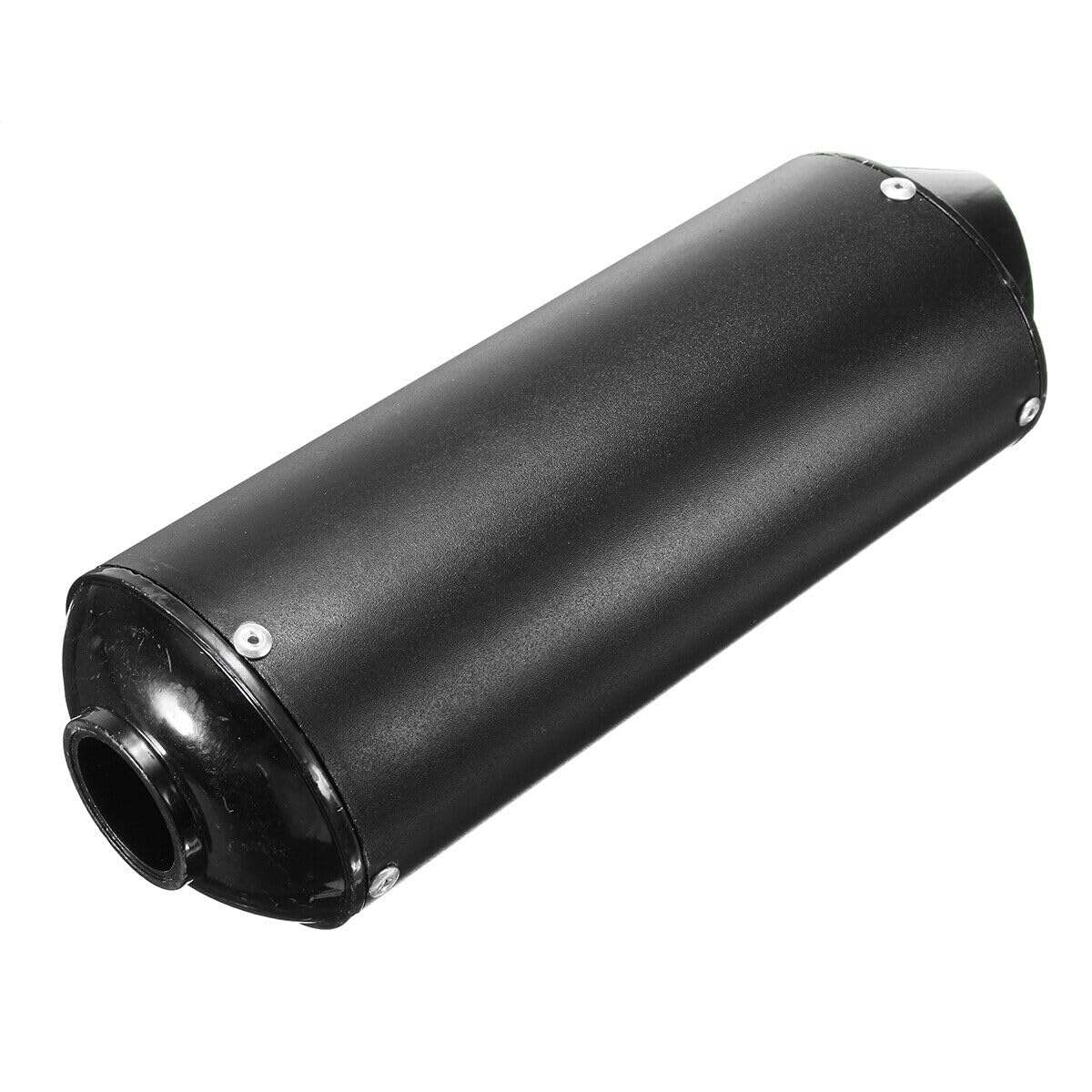 1.1' 28Mm Exhaust Muffler With Clamp For 90Cc 110Cc 125Cc 140Cc 150Cc 160Cc 4 Wheeler Atv Quad Motorcycle Scooter Chinese Taotao Street Dirt Pit Bike Black