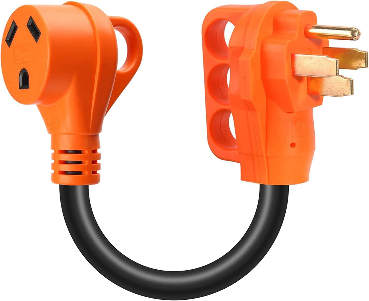 Opl5 50 Amp Male To 30 Amp Female Rv Adapter 12 Inch,Nema 14-50P To Nema Tt-30R With Grip Handle, 125V 3750W Stw 10 Awg 50M/30F